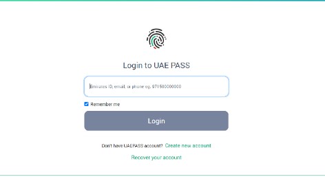 uae pass download app and log in
