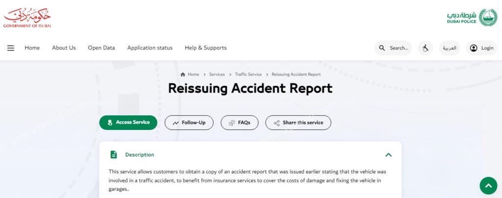 dubai police accident report: processes for get the report