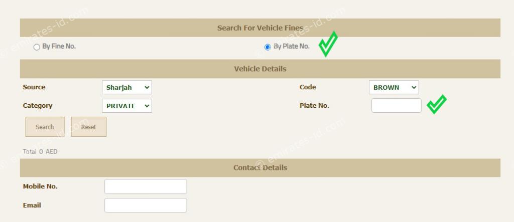 sharjah traffic fine check by plate number via 5 methods