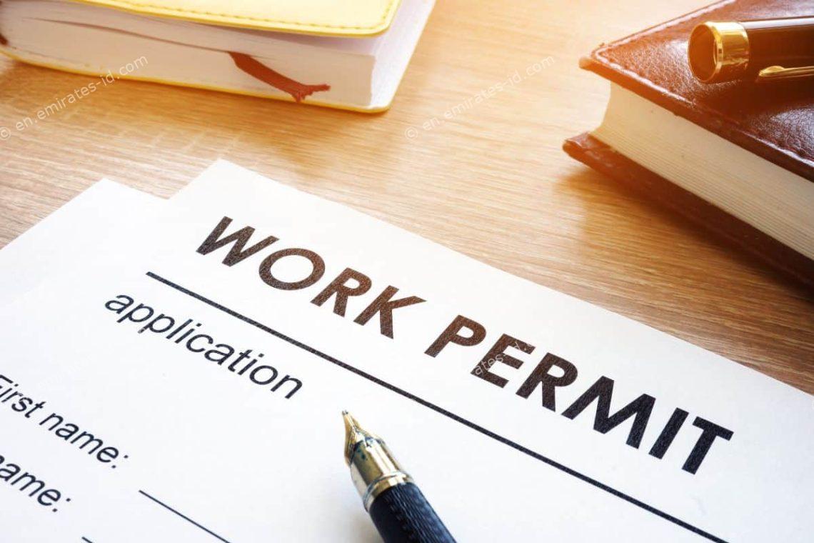 what is work permit number in uae and how to check it